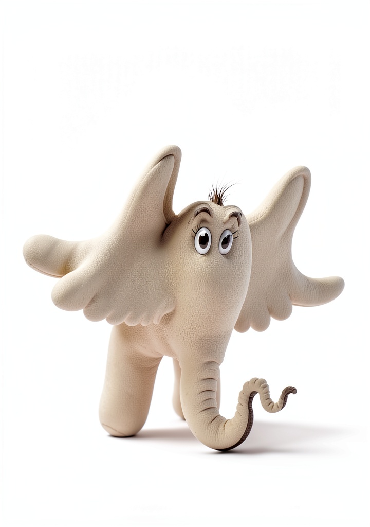 Installing Dr. Seuss Elephant Kindle ebook on a child‑friendly wooden desk