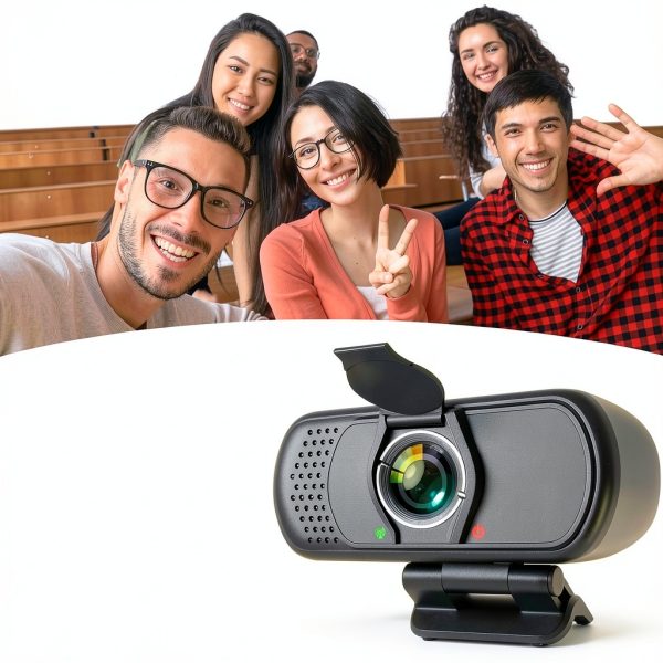 XPCAM N5 2.7" HD Webcam 2MP Rear Camera 110° Wide Angle Black-2