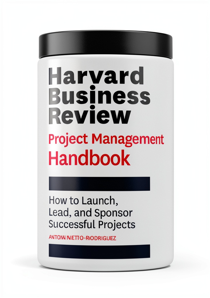 Installing Harvard Business Review Project Management Handbook Kindle on a wooden desk