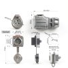 CNLINKO LP16 3-Pin Waterproof Connector with 1 Meter Cable, IP68 Circular Electrical Connector for Outdoor Automotive Machinery Quick Connect M16 Male Plug & Female Socket (3 Pin)-4