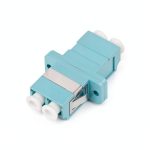Fiber Optic Coupler, LC Duplex Multimode Fiber Optic Cable Adapter, OM1/OM2/OM3/OM4-0
