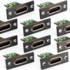 USB-C Panel Socket 6 Pin 10pcs by The Lord of the Tools – Mount-0