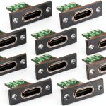 USB-C Panel Socket 6 Pin 10pcs by The Lord of the Tools – Mount-0