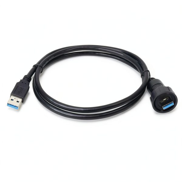 CNLINKO Outdoor USB 3.0 Plug 1.5M Cable IP67 Waterproof Connector-0