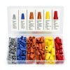 180 PCS Wire Connectors Romeda Insulating Twist Caps with Spring-0