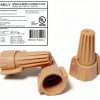 Happy Emily Tan Winged Wire Connectors 500pcs HE-1 Heavy Duty UL486C-1